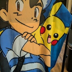 Pokemon Pikachu Ash Trainer 45" X 50" Fleece Throw Blanket Pokemon